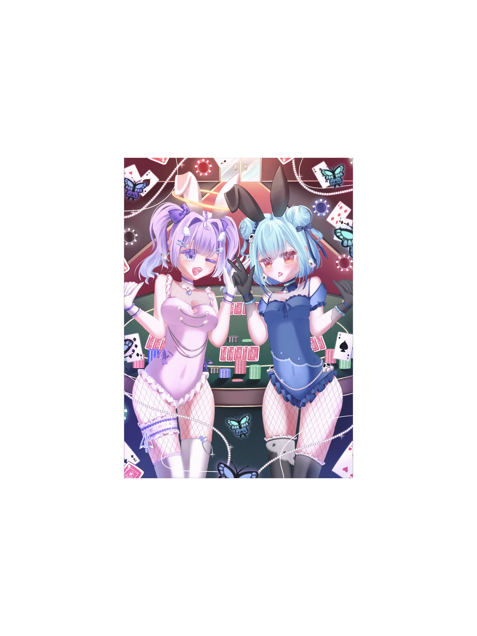 Mii x Ru Ver. Bunny Suits: Matte Paper Poster product image (1)