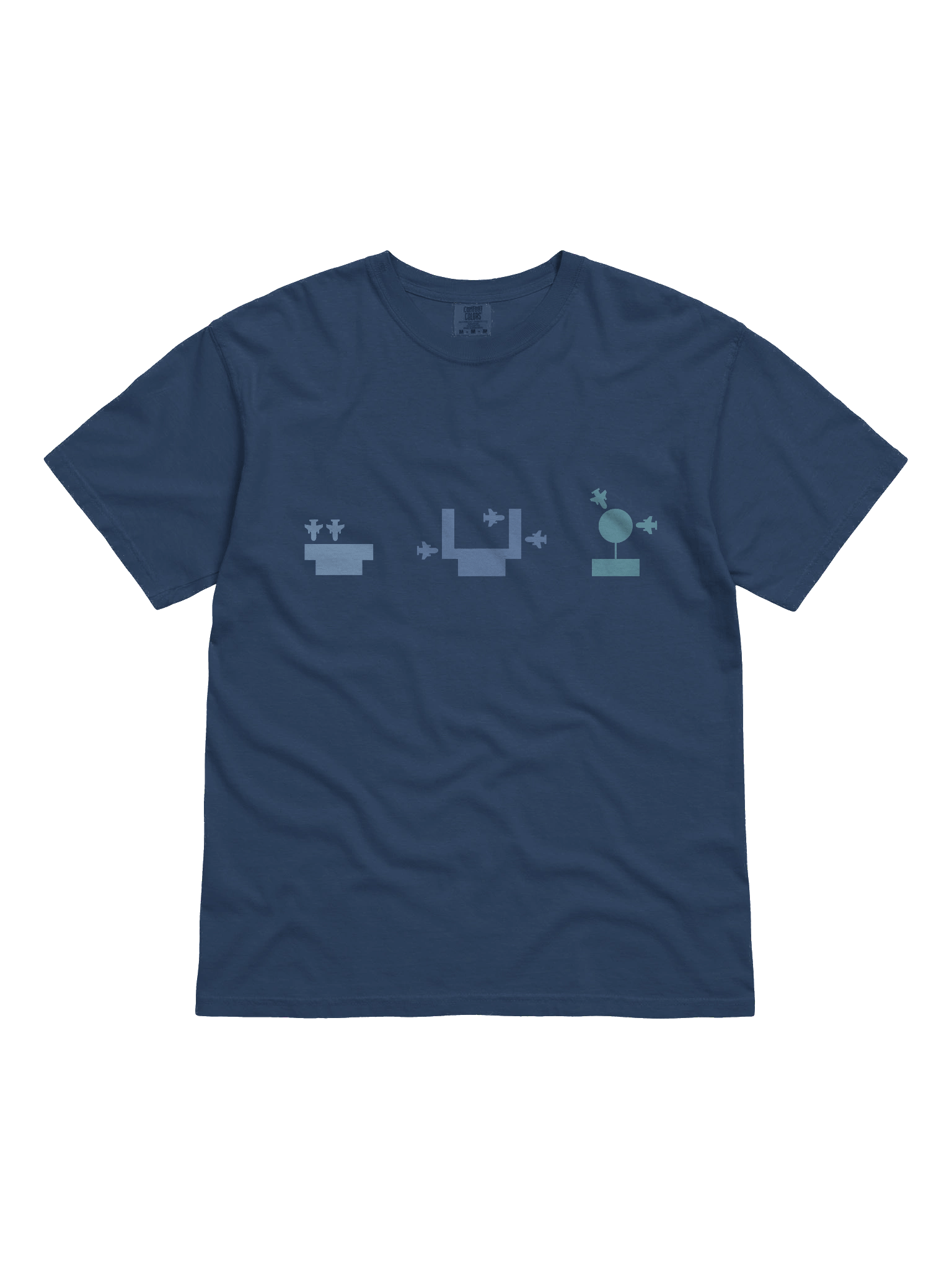 Terminal Layouts T-Shirt - Blue (100% heavyweight cotton) product image (1)