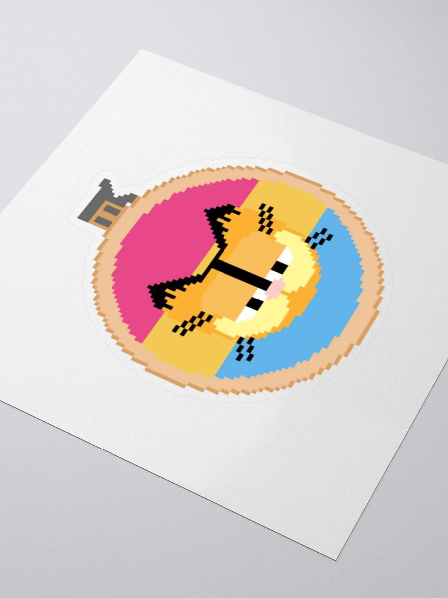 Garfield cross stitch sticker (pansexual) product image (3)