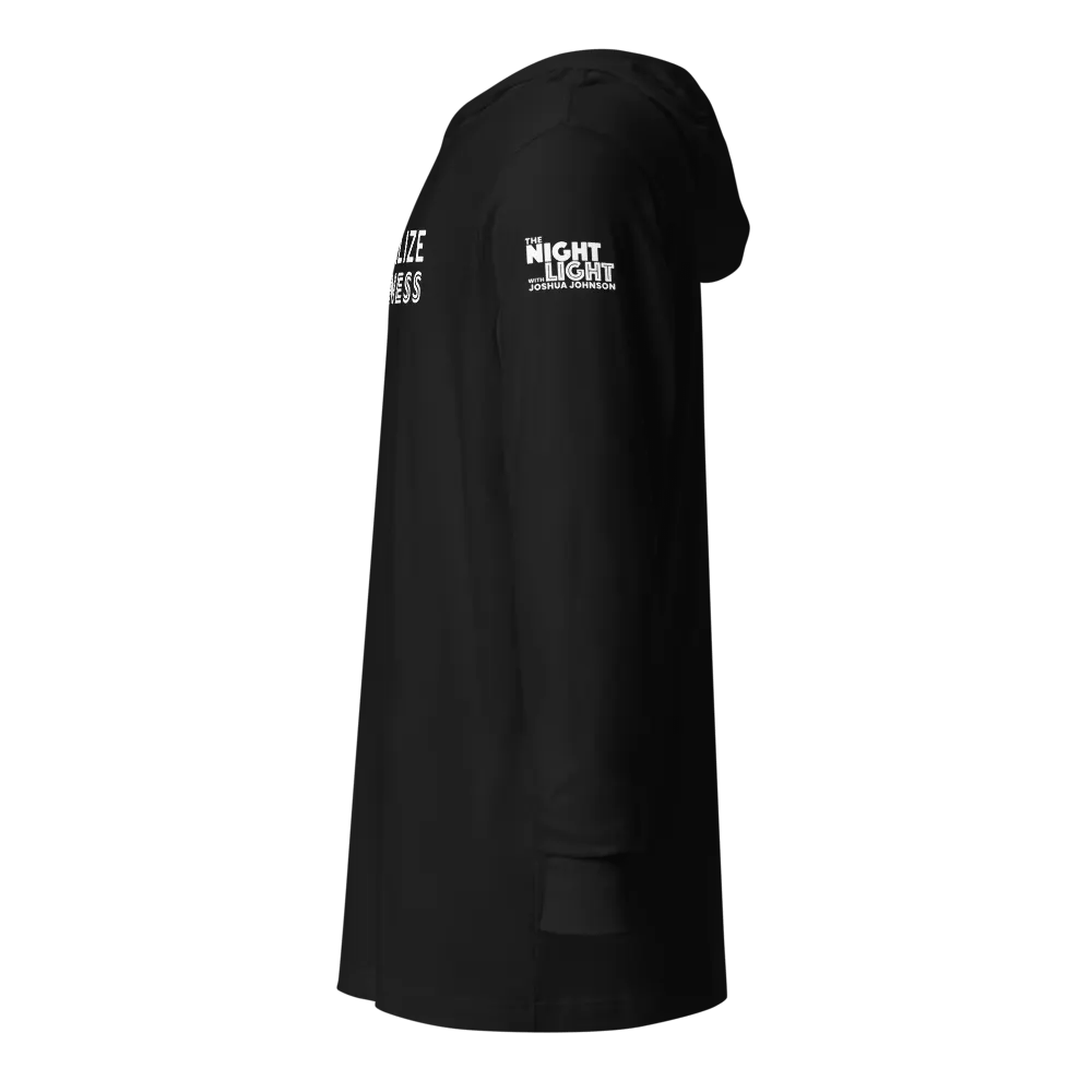 Normalize Kindness Hooded Tee (white text) product image (8)