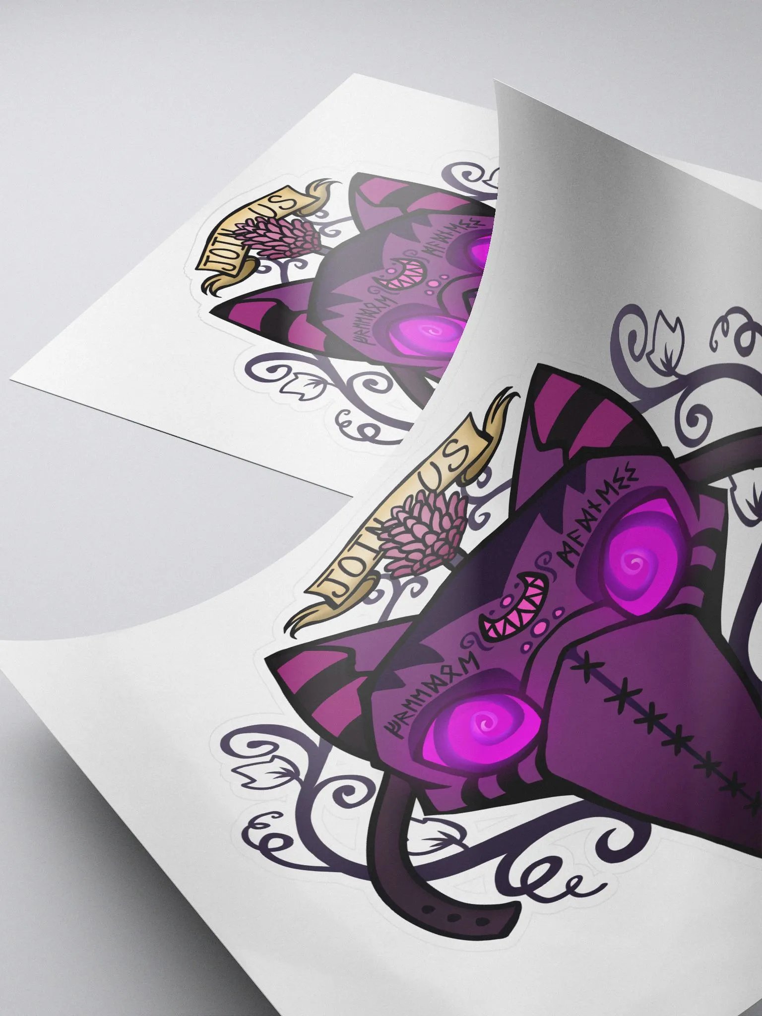 Cult of the Grinner Sticker - Neon glow product image (4)