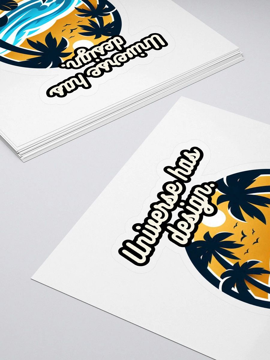 Tropical Beach Vibes Sticker Pack | motto universe has design product image (4)