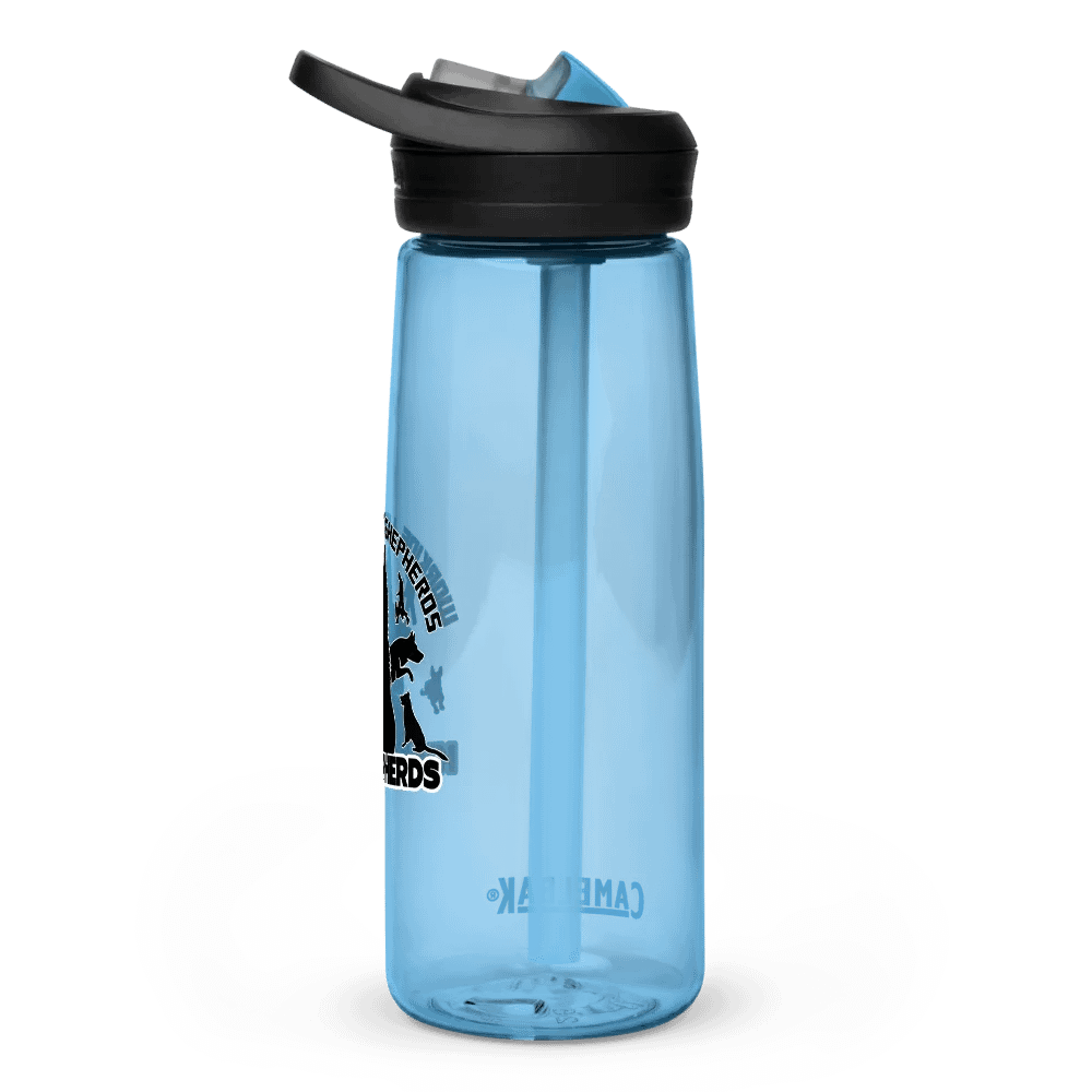 Silhouette Shepherd Dog Sports Water Bottle product image (19)