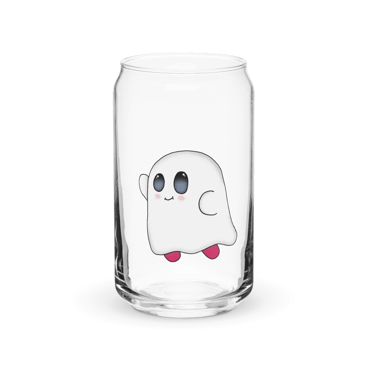 Ghost kirby drinking glass product image (1)