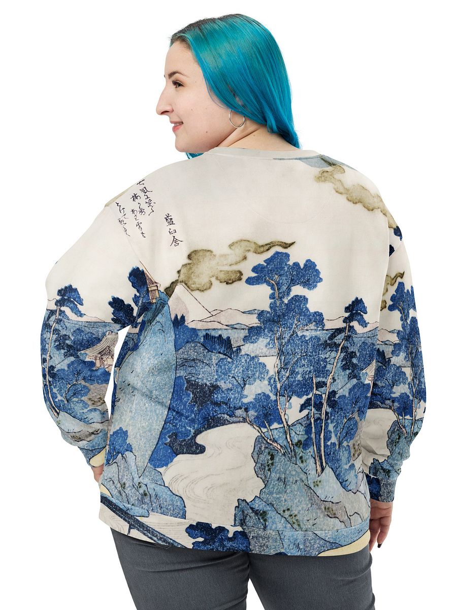 Fuji no Yukei All-Over Print Recycled Unisex Sweatshirt product image (6)