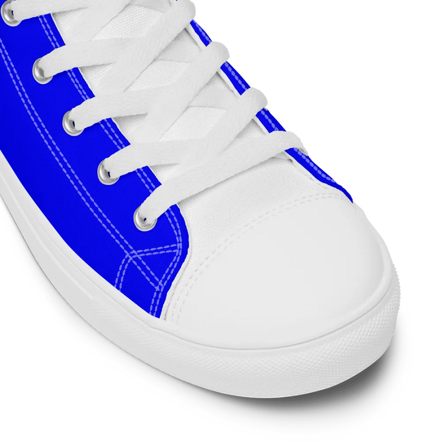 Men's all blue high top canvas Flandan art sneakers product image (9)