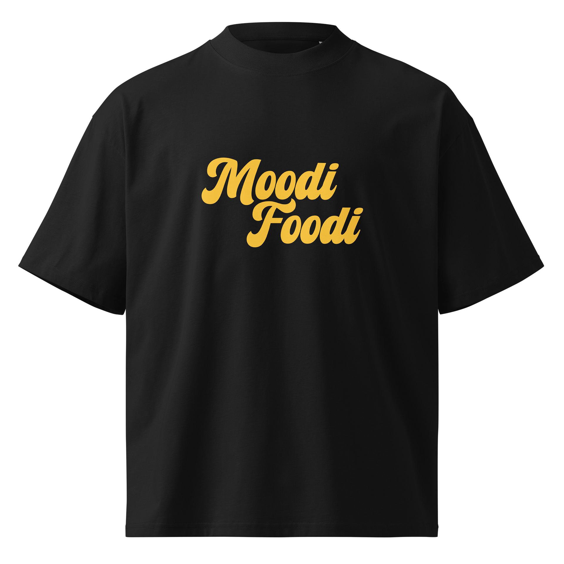 Moodi Foodi Originals – Organic Oversized Tee – Natural Feel - Mustard product image (1)