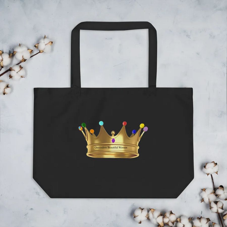 Queendom Beautiful Women Crown Tote Bag (TM) product image (3)