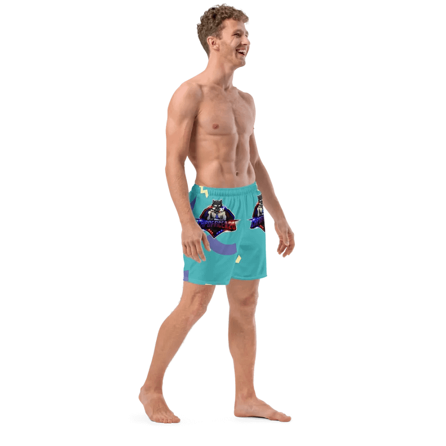 Choppercrew Emblem All-Over Print Swim Trunks product image (12)