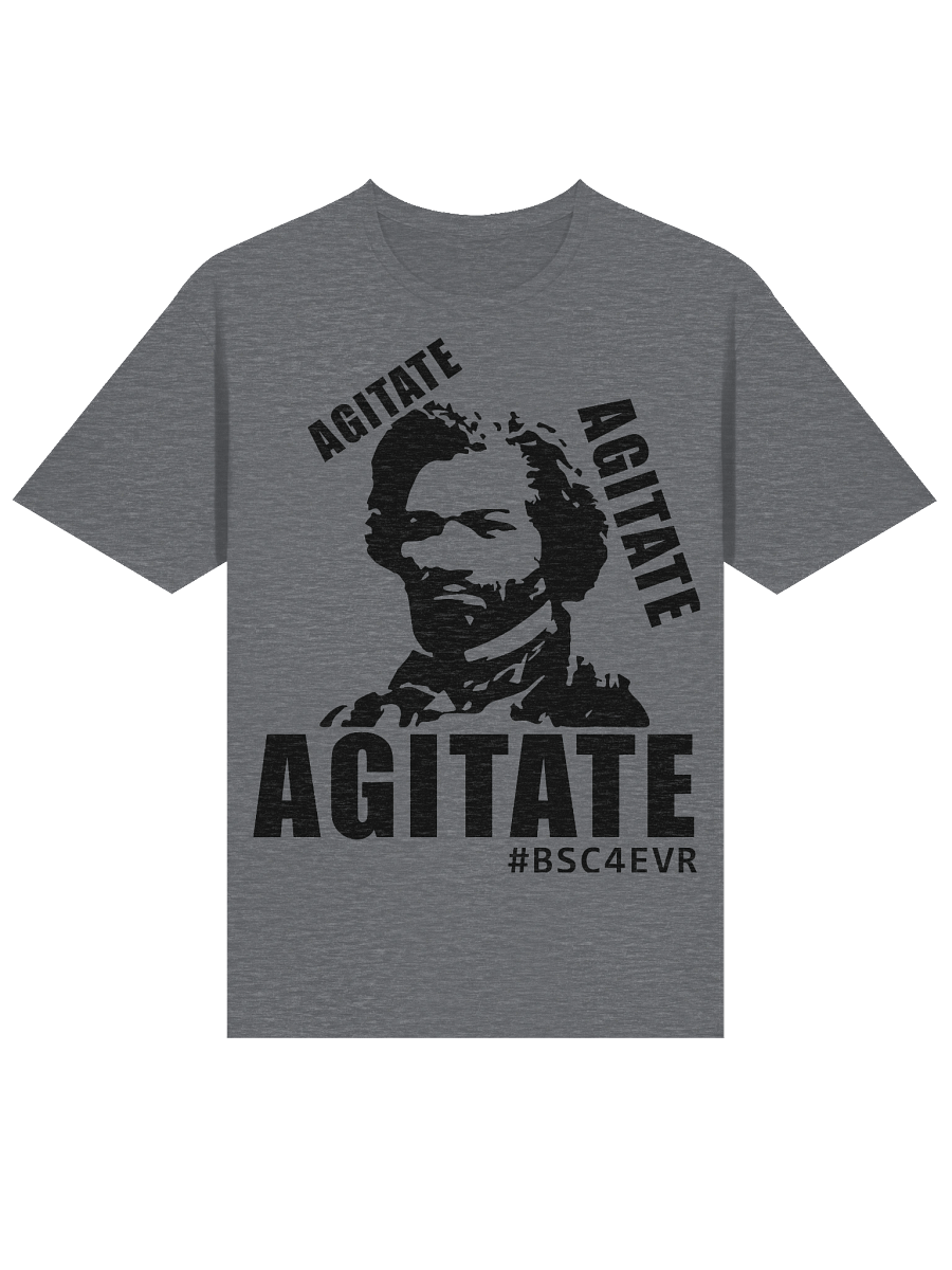 FREDERICK DOUGLASS AGITATE (BLACK) UNISEX T-SHIRT product image (3)