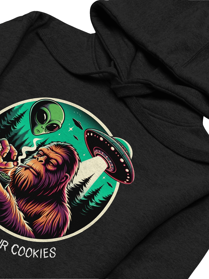 We've Come For Our Cookies - Bigfoot & Alien - Premium Unisex Hoodie product image (2)