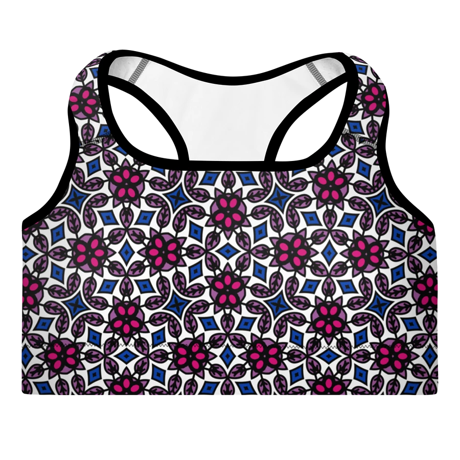 Bi Abstract (2) - Padded Sports Bra product image (3)