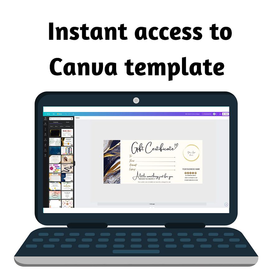 Aurelia - Gift Certificate Template product image (6)