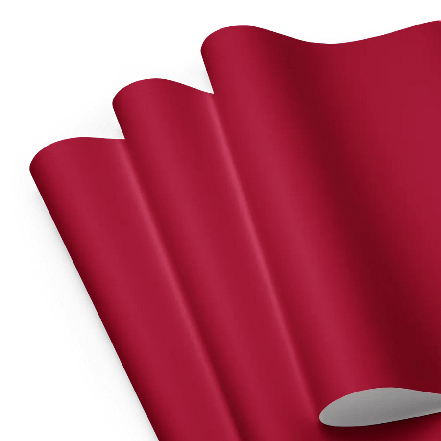 Carmine Red Solid Holiday Christmas Wrapping Paper Sheets (3) product image (8)