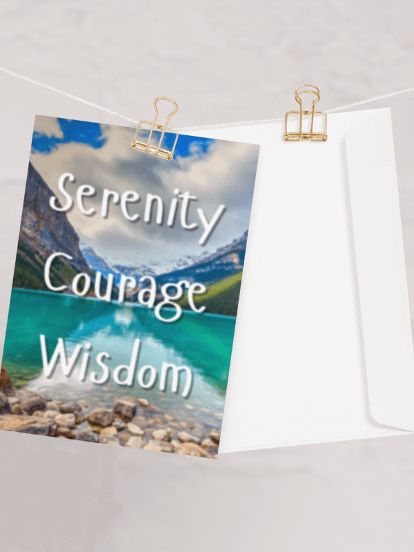 Serenity, Courage & Wisdom Greeting Card product image (4)