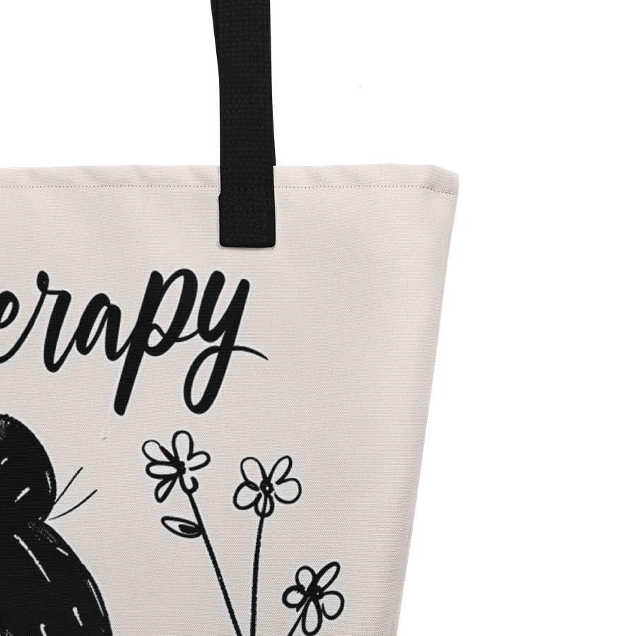 Tote Bag: Charming Minimalist Illustration Design for Women Practicing Self Therapy product image (5)