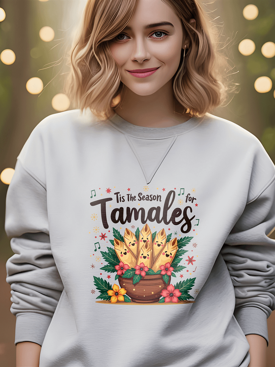 🌮🎄 Tis the Season for Tamales Sweatshirt product image (2)
