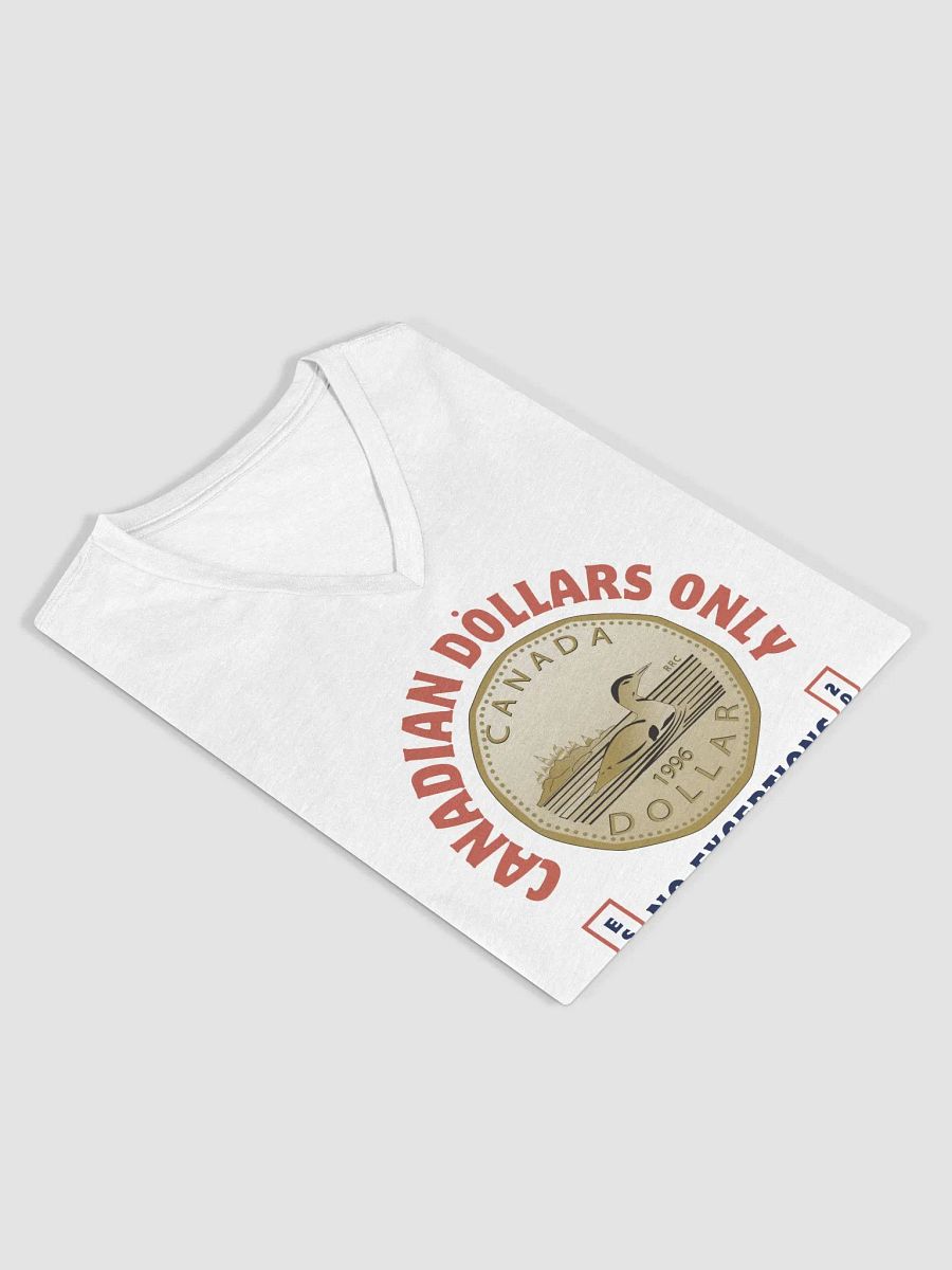 Canadian Dollar Coin Loon V-Neck Tee product image (16)