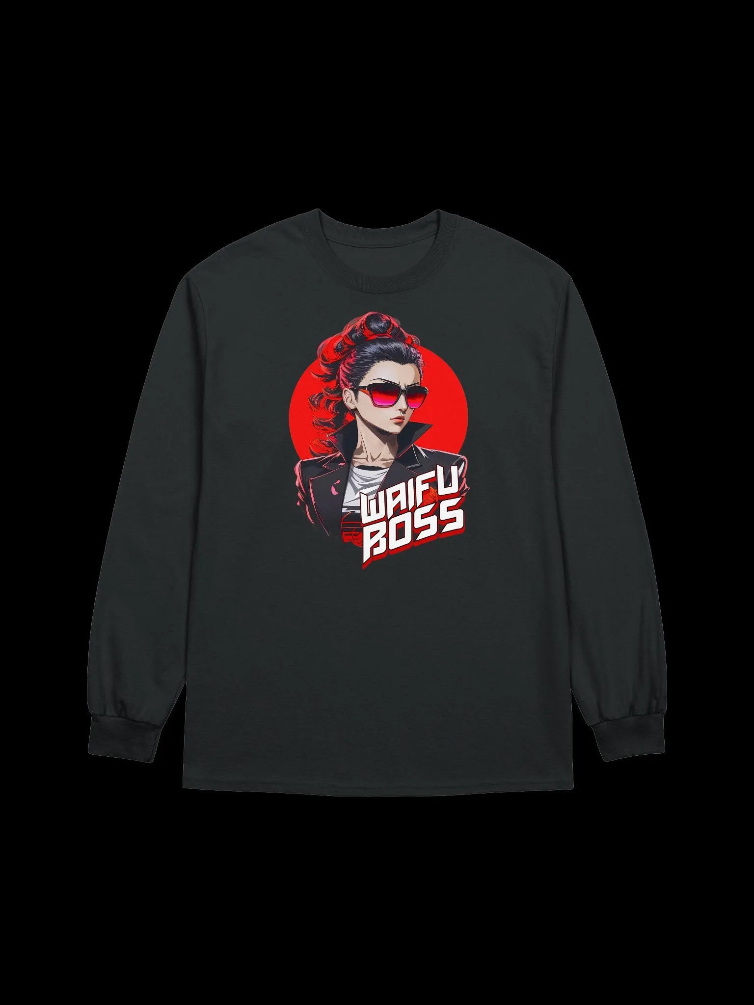 Waifu Boss v2 - Gildan Ultra Cotton Unisex Long Sleeve T-Shirt product image (2)