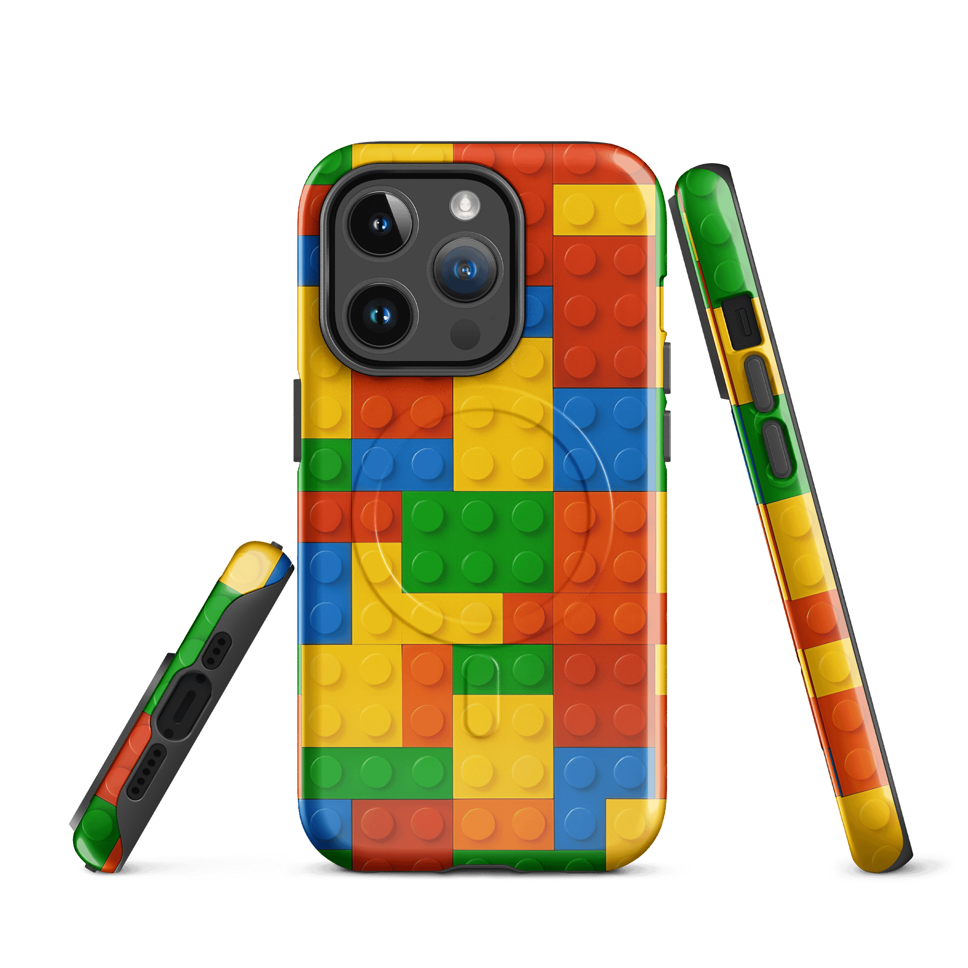 Colorful Brick Wall iPhone® MagSafe® Tough Case product image (1)