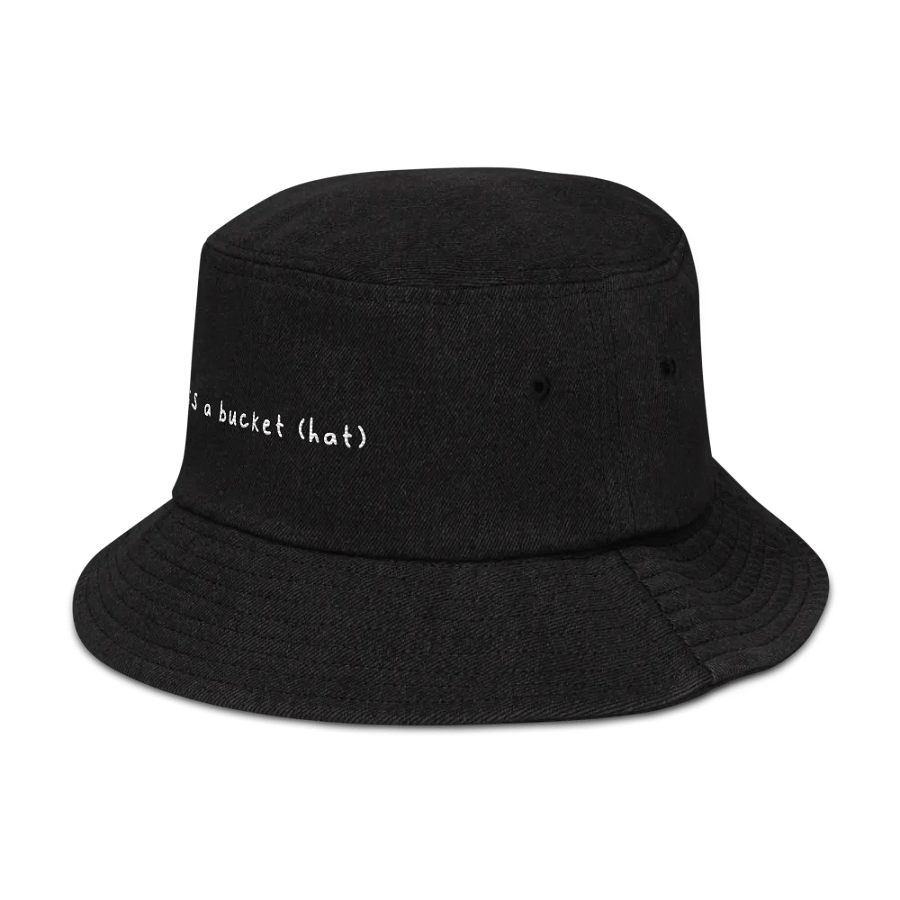 this is a bucket (hat) // denim bucket hat product image (7)
