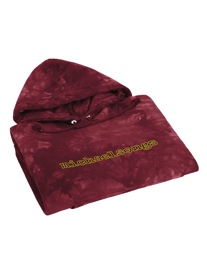 NEW!! tie-dye hoodie with horizontal embroidered logo product image (2)