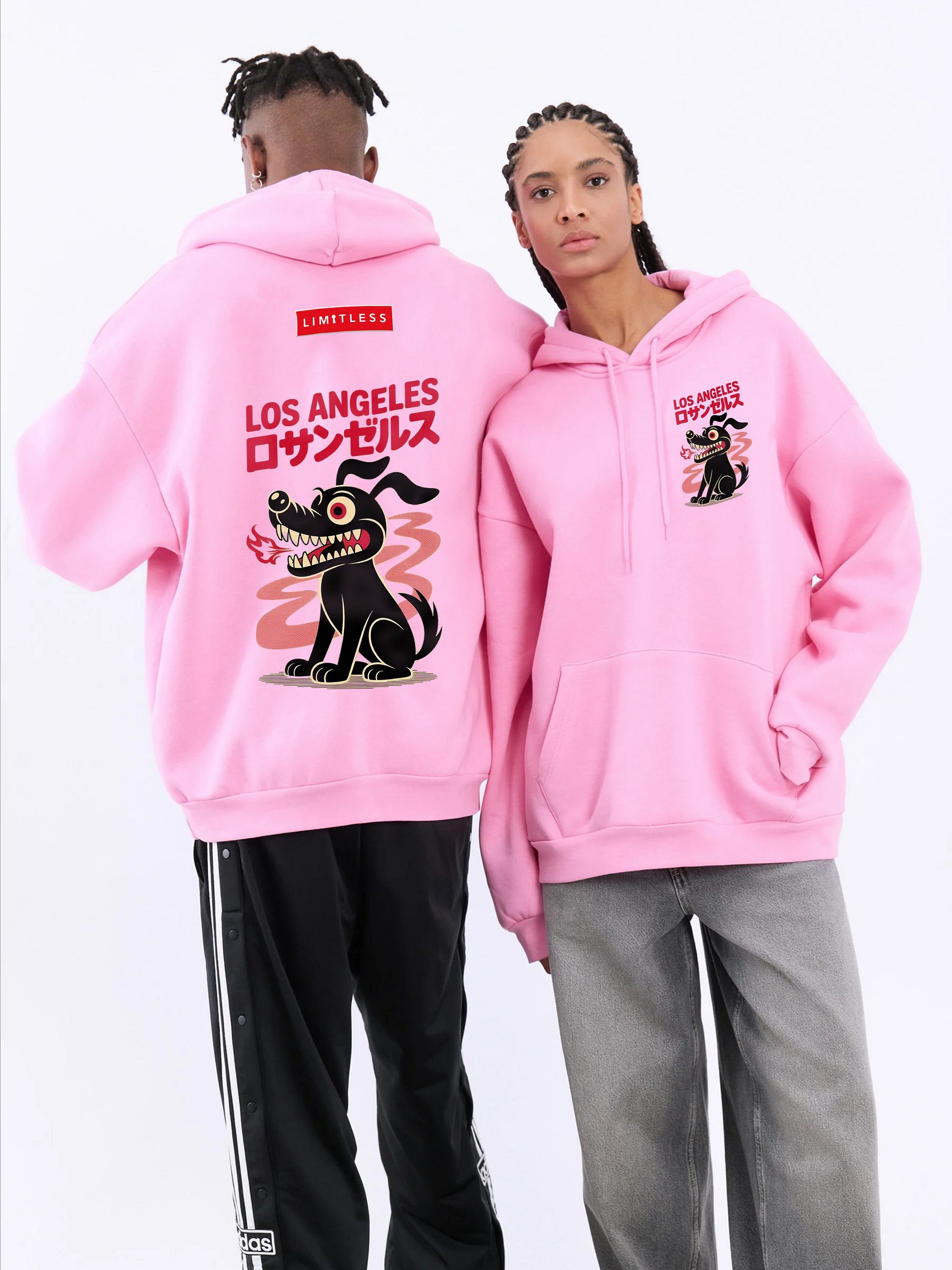 Retro Fire Dog – Pop Art Los Angeles Poster in Japanese Style product image (1)