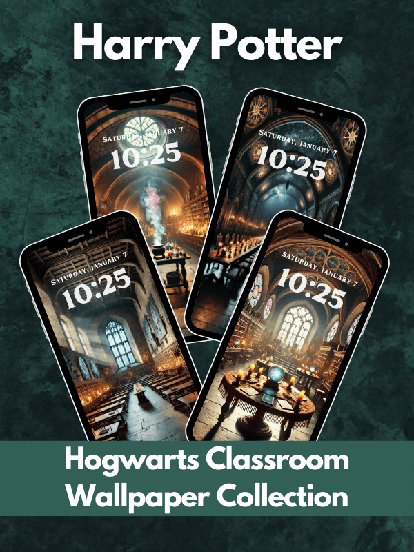 Hogwarts Classroom Harry Potter Phone Wallpaper I 4K Quality Bundle product image (1)