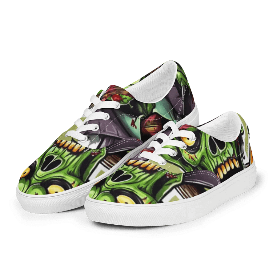 Zombie Strike Lace-Up Canvas Shoes product image (9)