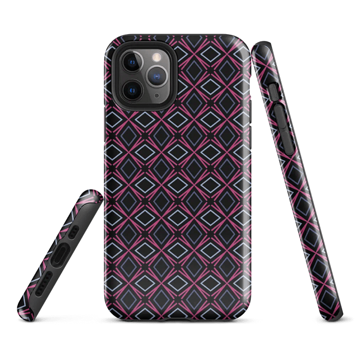 Geometric Illusion Pattern Tough iPhone Case product image (1)