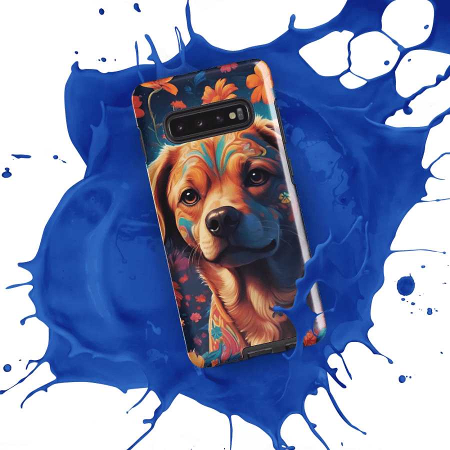 Pawsitively Petal Power: Floral Doggy Delight Samsung Galaxy product image (52)