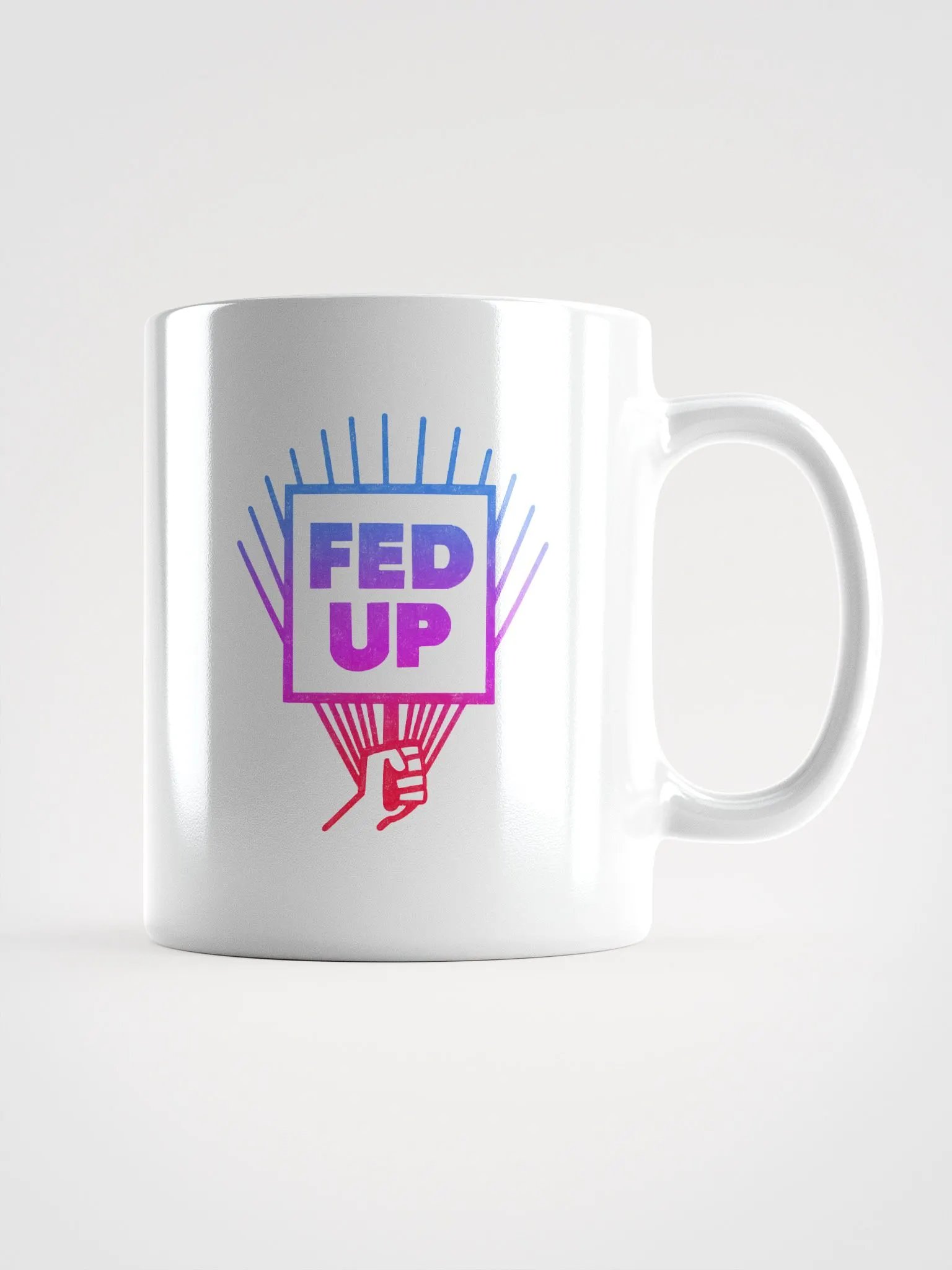 Fed Up White Mug product image (1)