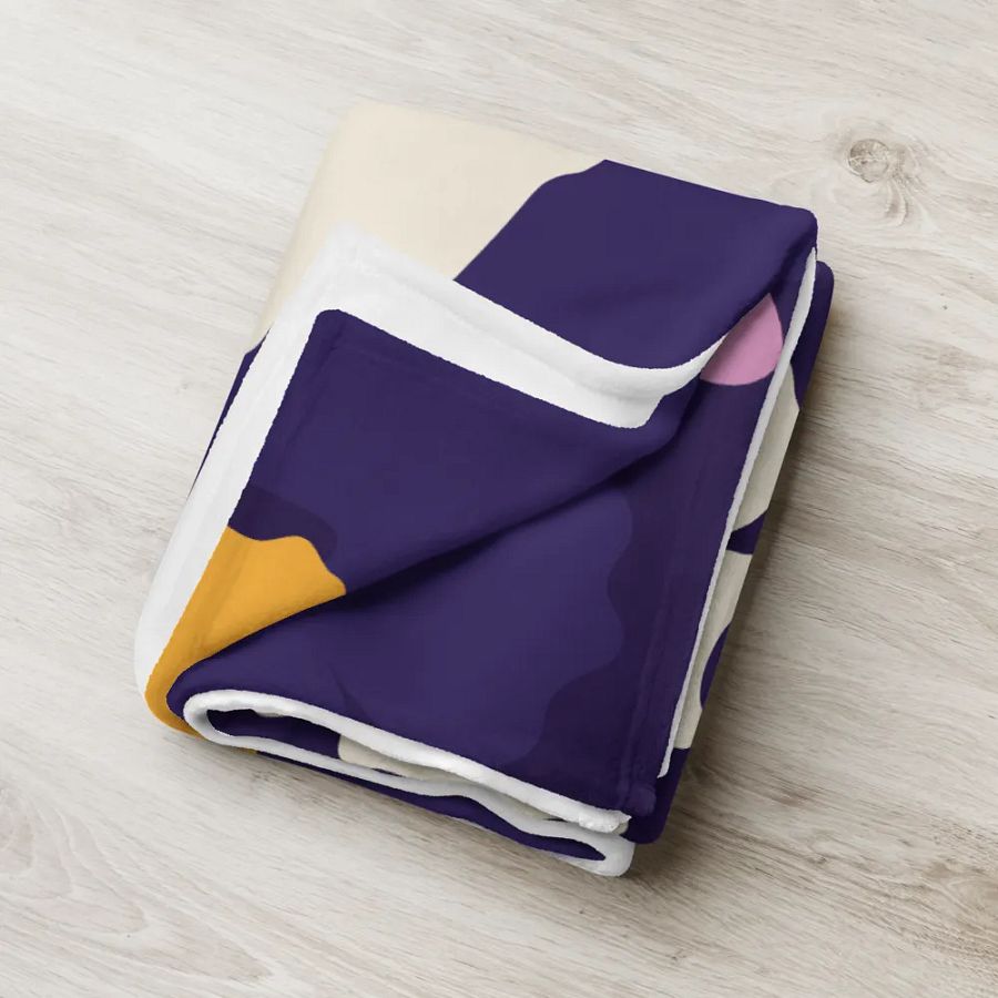 Violet & Golden Flowers Blanket product image (10)
