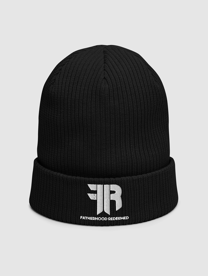 Organic Ribbed Beanie (Black) product image (1)