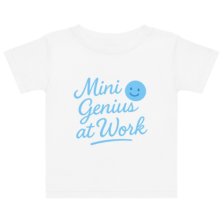 Mini Genius at Work Baby Jersey T-Shirt product image (1)