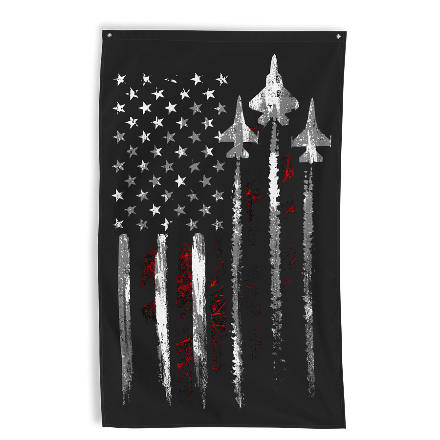 Fighter Jet Wall Flag product image (1)
