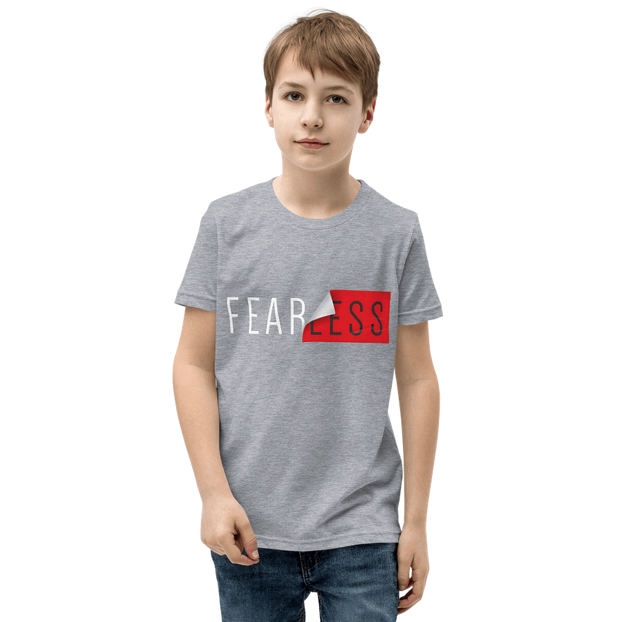 Kids Youth Short Sleeve T-Shirt Fearless Slogan product image (1)