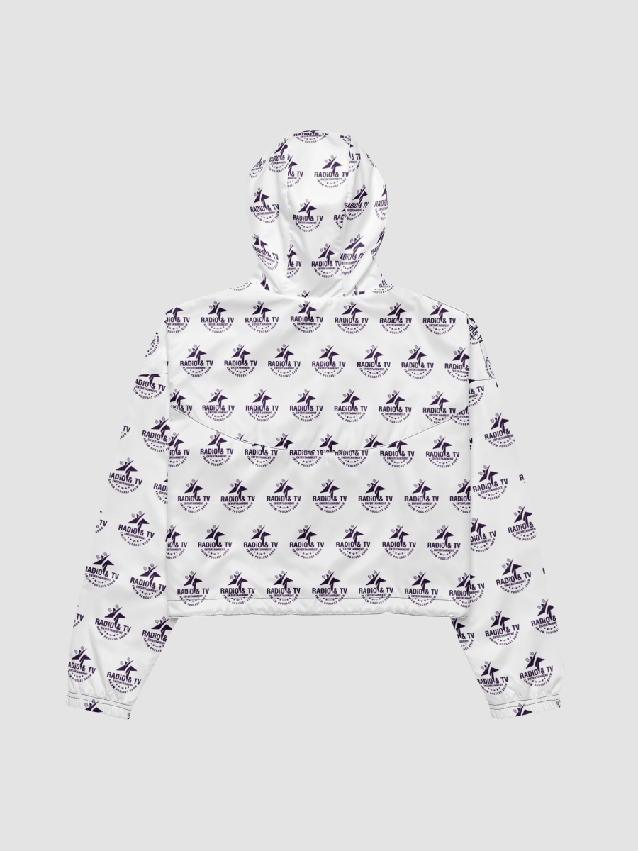 [Radio & TV Entertainment Am/Fm Podcast Show] All-Over Print Women's Cropped Windbreaker Sublicolor 915 product image (2)