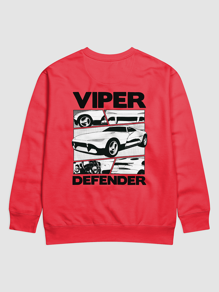 Viper Defender Long-Sleeve Sweatshirt – Red | Silver | White product image (1)