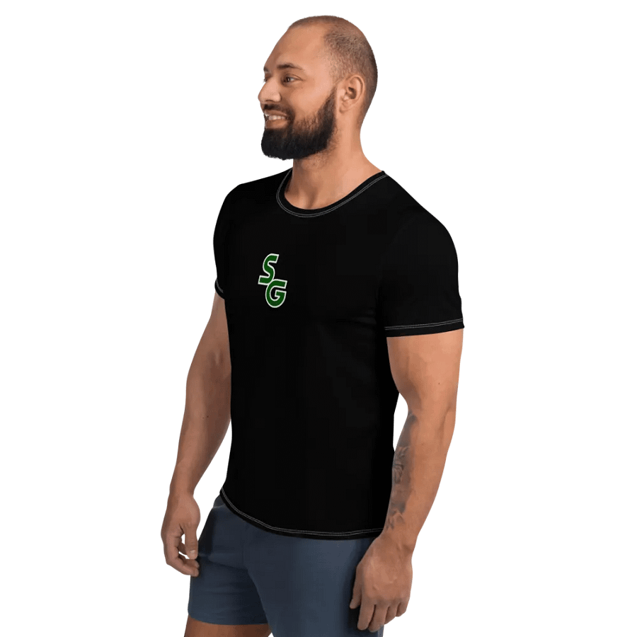 SG Forest Green Logo Black Athletic Tee product image (3)