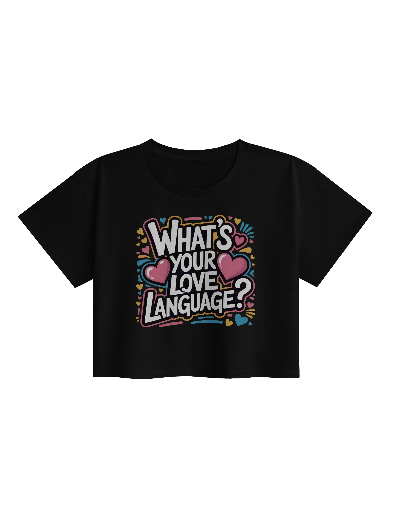 Whats Your Love Language Crop Top product image (4)