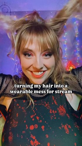 it’s giving “needs a brush” 😝