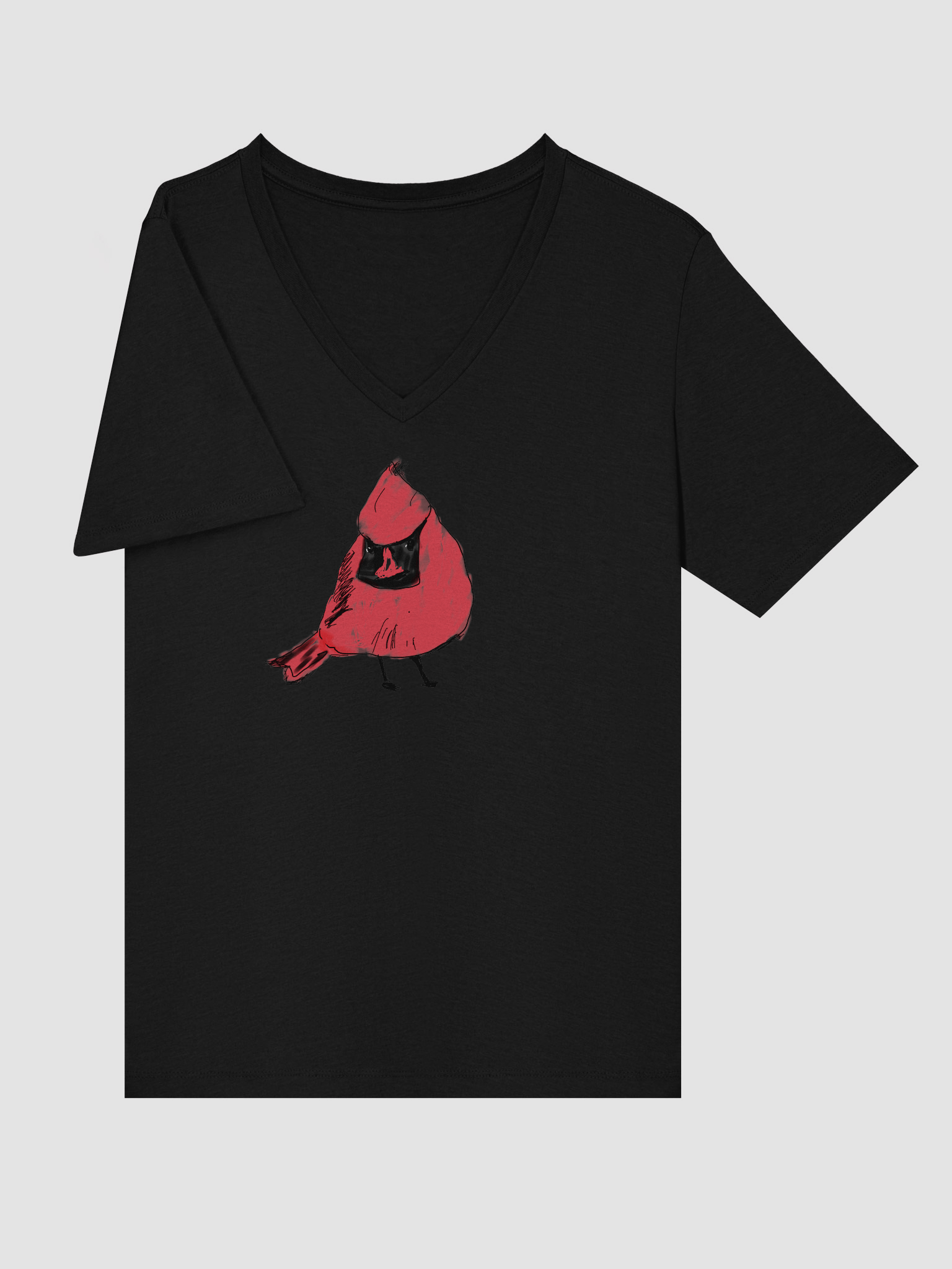 Shirley's Cardinal Relaxed V-Neck Tee product image (25)