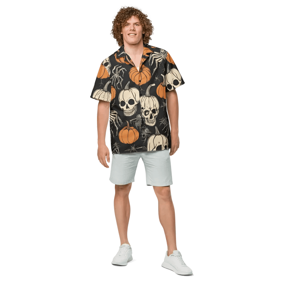 Spooky Paradise Hawaiian Shirt product image (4)