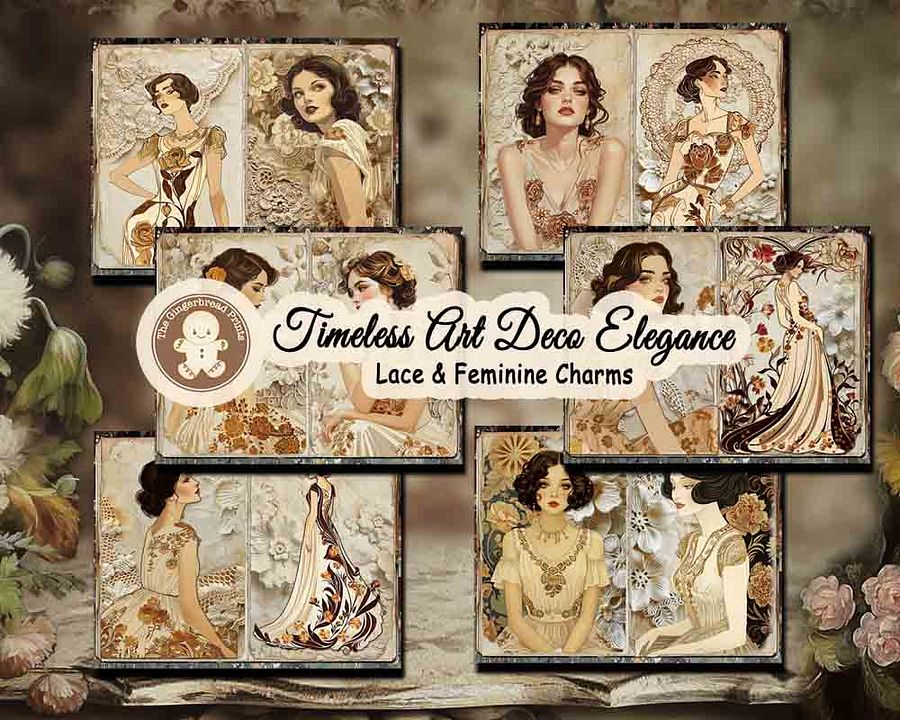 Timeless Art Deco Elegance & Vintage Lace Journal kit product image (5)