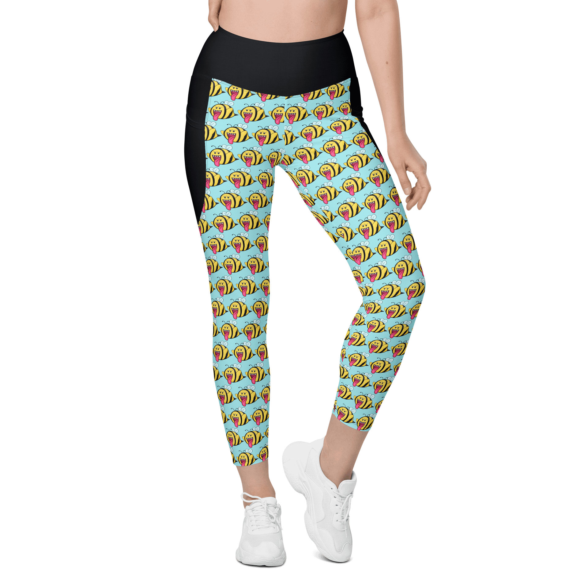 Boo-Bees Leggings w/Pockets (Blue) product image (1)