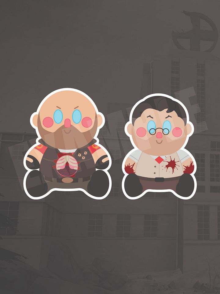 Team Fortress 2 Medic Plushie Sticker (Meet the REAL Medic Limited Edition) product image (2)