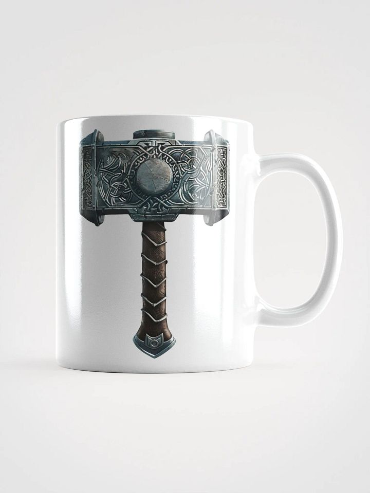 Mjolnir - Thor's Hammer White Glossy Mug product image (1)