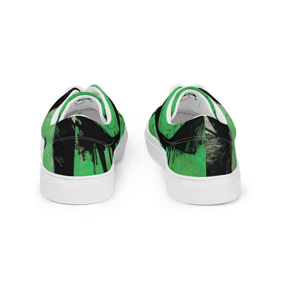 green time! Men's abstract x surreal Face Canvas Shoes product image (4)