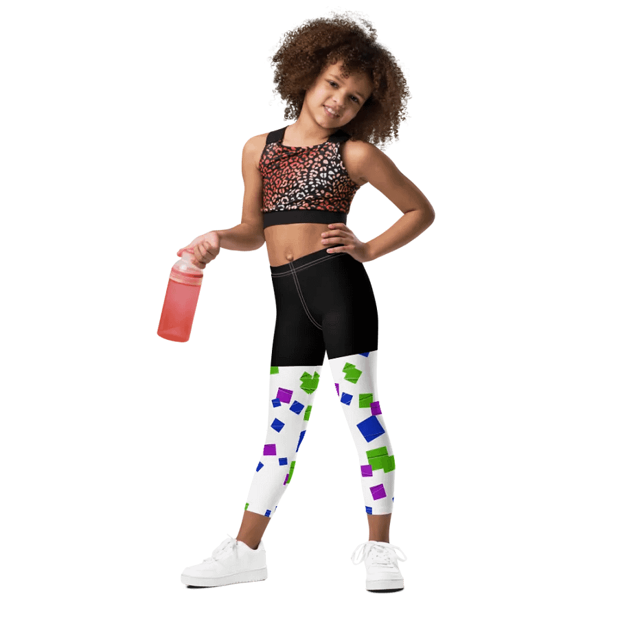 Glitchy Kids Leggings product image (12)